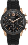 Guess Herreklokke W0864G2 Sort/Plast Ø47 mm