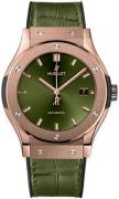 Hublot Herreklokke 542.OX.8980.LR Classic Fusion Grønn/Gummi Ø42 mm