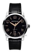 Montblanc Herreklokke 101551 Timewalker XL Sort/Lær Ø42 mm