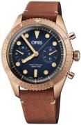 Oris Herreklokke 01 771 7744 3185-Set LS Diving Blå/Lær Ø43 mm