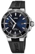 Oris Herreklokke 01 743 7733 4135-07 4 24 64EB Diving Blå/Gummi