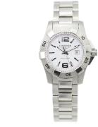 Longines Dameklokke L3.247.4.16.6 HydroConquest Ladies Hvit/Stål