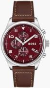 Hugo Boss Herreklokke 1513988 View Rød/Lær Ø44 mm