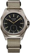 D1 Milano Herreklokke MTNJ02 Commando Sort/Tekstil Ø38 mm