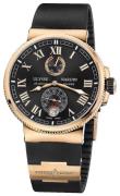 Ulysse Nardin Herreklokke 1186-126-3-42 Marine Collection Sort/Gummi