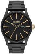 Nixon Herreklokke A3561041-00 The Sentry Sort/Stål Ø42 mm