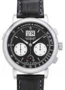 A. Lange & Söhne Herreklokke 405.035 Saxonia Sort/Lær Ø41 mm