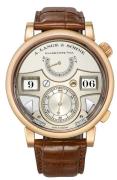 A. Lange & Söhne Herreklokke 145.032 Saxonia Sølvfarget/Lær