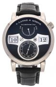 A. Lange & Söhne Herreklokke 140.029 Saxonia Sort/Lær Ø41.9 mm