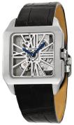 Cartier Herreklokke W2020033 Santos Dumont Skjelettkuttet/Lær