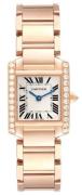 Cartier Dameklokke WJTA0022 Tank Francaise Sølvfarget/18 karat rosé