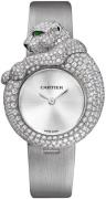 Cartier Herreklokke HPI00341 Feline De Sølvfarget/Tekstil Ø43 mm