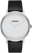 Nixon Herreklokke A1058-2855-00 The Porter Hvit/Lær Ø40 mm