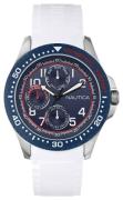 Nautica Herreklokke A13683G Multifunction Blå/Gummi Ø44 mm