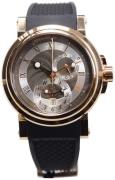 Breguet Herreklokke 5857BR-Z2-5ZU Marine Sort/Gummi Ø42 mm