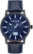 Police Herreklokke P15404JSB02 Blå/Lær Ø43 mm