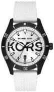 Michael Kors Layton Herreklokke MK8893 Hvit/Gummi Ø44 mm