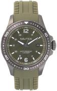 Nautica 99999 Herreklokke NAPFRB003 Grønn/Gummi Ø44 mm