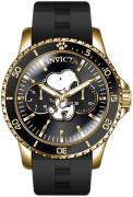 Invicta Character Dameklokke 38651 Sort/Gummi Ø40 mm