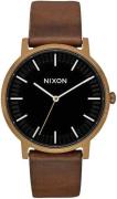 Nixon The Porter Herreklokke A1058-3053-00 Sort/Lær Ø40 mm