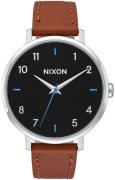 Nixon The Arrow Dameklokke A1091-019-00 Sort/Lær Ø38 mm