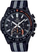 Casio Edifice Herreklokke EFS-S550BL-1AVUEF Sort/Tekstil Ø47 mm