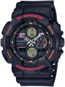 Casio G-Shock Herreklokke GA-140-1A4ER Sort/Resinplast Ø51.2 mm