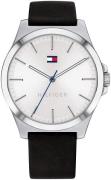 Tommy Hilfiger 99999 Herreklokke 1791716 Sølvfarget/Lær Ø42 mm