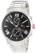 Tommy Hilfiger Alden Herreklokke 1791307 Sort/Stål Ø44 mm