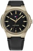 Tommy Hilfiger 99999 Herreklokke 1791647 Sort/Lær Ø44 mm