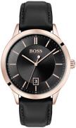 Hugo Boss 99999 Herreklokke 1513686 Sort/Lær Ø41 mm