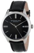 Stührling Original Herreklokke 490.33151 Sort/Lær Ø42 mm