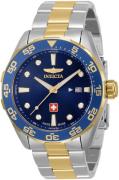 Invicta Pro Diver Herreklokke 33460 Blå/Gulltonet stål Ø44 mm