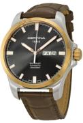 Certina DS First Herreklokke C014.407.26.081.00 Grå/Lær Ø40.33 mm