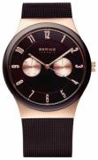 Bering Ceramic Herreklokke 32139-265 Brun/Stål Ø39 mm