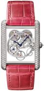 Cartier Tank Louis Dameklokke HPI00705 Skjelettkuttet/Lær