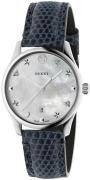 Gucci G-Timeless Dameklokke YA126588 Hvit/Lær Ø29 mm