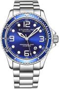 Stührling Original Aquadiver Herreklokke 3930.2 Blå/Stål Ø43 mm