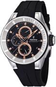 Festina Multifunction Herreklokke F20342-4 Sort/Gummi Ø44 mm