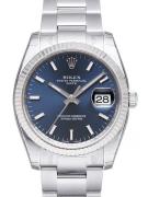 Rolex Oyster Perpetual Date Herreklokke 115234-0004 Blå/Stål Ø34 mm