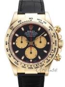 Rolex Daytona Herreklokke 116518/7 Sort/Lær Ø40 mm