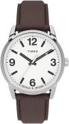 Timex Easy Reader Herreklokke TW2U71600 Hvit/Lær Ø38 mm