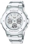 Casio Baby-G Dameklokke MSG-300C-7B3ER Antikkhvit/Stål Ø32 mm