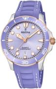 Festina Boyfriend Dameklokke F20502-4 Lilla/Gummi Ø38.5 mm