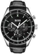 Hugo Boss 99999 Herreklokke 1513625 Sort/Lær Ø44 mm