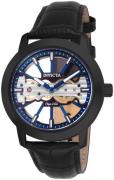 Invicta 99999 Herreklokke 25268 Skjelettkuttet/Lær Ø45 mm