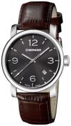 Wenger Urban Classic Herreklokke 01.1041.128 Sort/Lær Ø41 mm