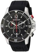 Wenger Seaforce Herreklokke 01.0643.108 Sort/Gummi Ø43 mm