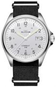 Glycine Combat Herreklokke GL0124 Sølvfarget/Tekstil Ø43 mm