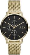 Armani Exchange Cayde Herreklokke AX2715 Sort/Gulltonet stål Ø42 mm